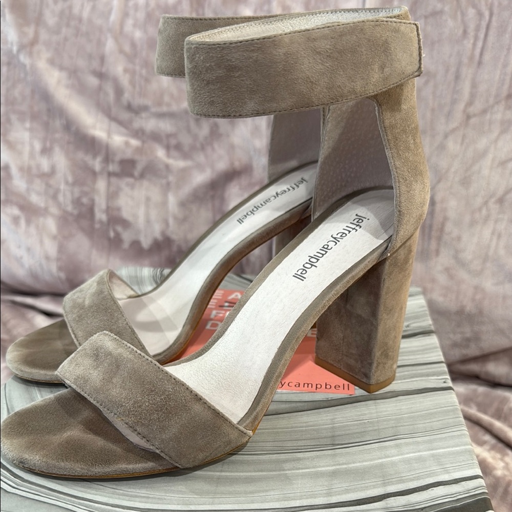 Jeffrey Campbell Women's Tan Suede Heels
